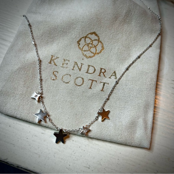 Kendra Scott Silver Jae Star Necklace, NWT - Picture 7 of 11